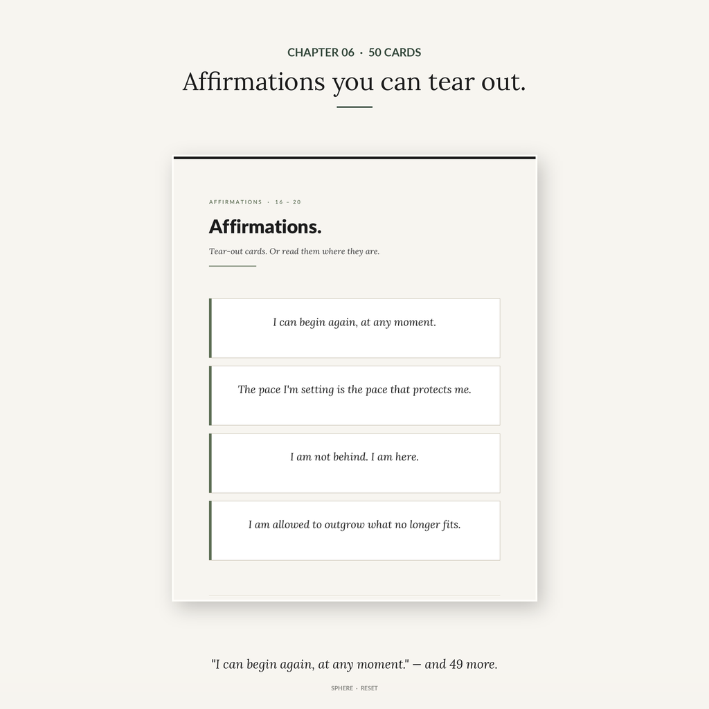 RESET — 30-Day Self-Care Toolkit | Printable PDF Workbook for Overwhelm, Stress & Burnout Recovery