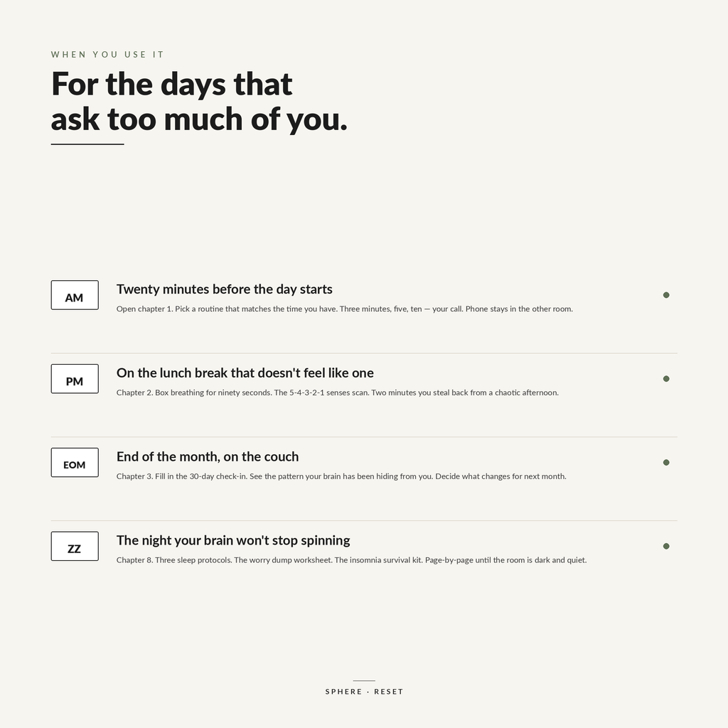 RESET — 30-Day Self-Care Toolkit | Printable PDF Workbook for Overwhelm, Stress & Burnout Recovery