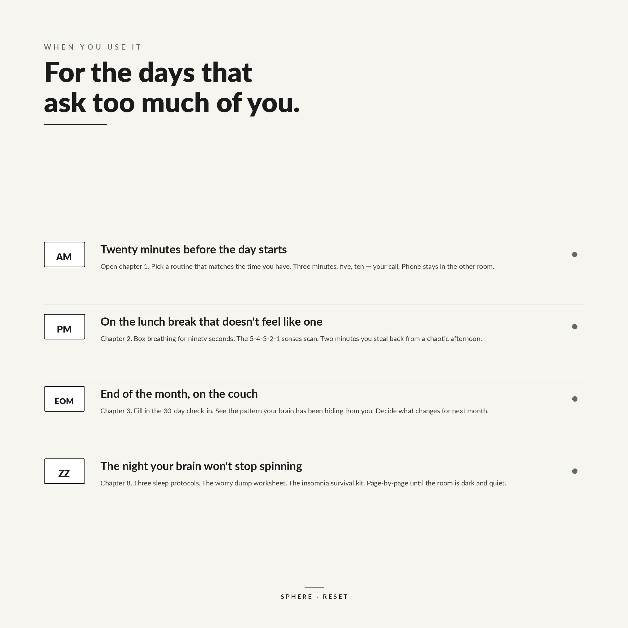 RESET — 30-Day Self-Care Toolkit | Printable PDF Workbook for Overwhelm, Stress & Burnout Recovery